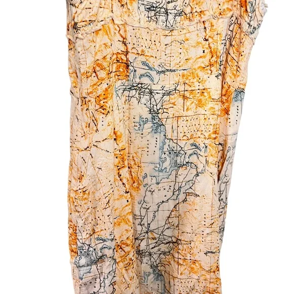 Urban Outfitters By The Sea Map Print Mini Dress - Picture 14 of 14
